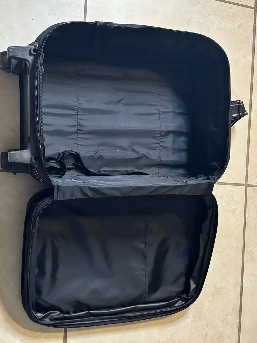 27”Black Rolling Carry-On Suitcase - Travel Trolley Bag